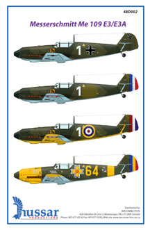 F4U Corsair 1/48 scale 48008 Hussar Productions decals 