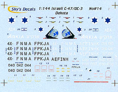 Israeli Douglas DC-3/C-47 Dakota (6) Choice of 4X-FMJ in 1990s grey